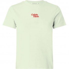 тениска,дамски,тениски,calvin,klein,jeans,flocked,logo,short,sleeve,t,shirt,beige
