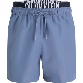 бански,гащета,мъжки,бански,костюми,calvin,klein,jeans,medium,double,wb,swimming,shorts,grisaille,(blue)