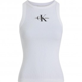 тениска,дамски,тениски,calvin,klein,jeans,monologo,sleeveless,t,shirt,brilliant,white,(white)