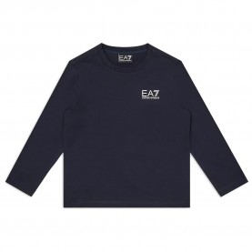 тениска,детски,тениски,ea7,emporio,armani,7b000021,af10378,long,sleeve,t,shirt,blue