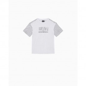тениска,детски,тениски,ea7,emporio,armani,7b000044,af10378,short,sleeve,t,shirt,white