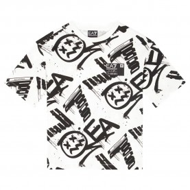 тениска,детски,тениски,ea7,emporio,armani,7b000059,af12874,short,sleeve,t,shirt,white