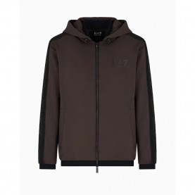 блуза,мъжки,пуловери,ea7,emporio,armani,7m000308,af13526,full,zip,sweatshirt,brown