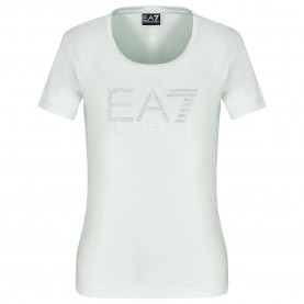 тениска,дамски,тениски,ea7,emporio,armani,7w000094,af10373,short,sleeve,t,shirt,light,blue,azure,(white)