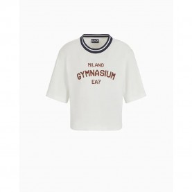 тениска,дамски,тениски,ea7,emporio,armani,7w000148,af13243,short,sleeve,t,shirt,white