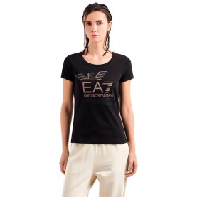 тениска,дамски,тениски,ea7,emporio,armani,7w000182,af10373,short,sleeve,t,shirt,black