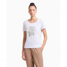 тениска,дамски,тениски,ea7,emporio,armani,7w000187,af10373,short,sleeve,t,shirt,white