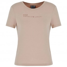 тениска,дамски,тениски,ea7,emporio,armani,7w000274,af12945,short,sleeve,t,shirt,brown,(beige)