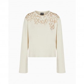 тениска,дамски,тениски,ea7,emporio,armani,7w000485,af10373,short,sleeve,t,shirt,beige