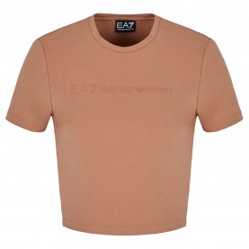 фланелка,с,къс,ръкав,дамски,топове,ea7,emporio,armani,7w000510,af12484,short,sleeve,top,brown,(brown)