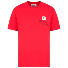 тениска,мъжки,тениски,ea7,emporio,armani,7x000032,af13243,short,sleeve,t,shirt,red