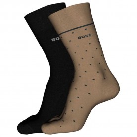 чорапи,мъжки,чорапи,boss,dots,vi,bamboo,10267124,01,socks,2,pairs,beige,black,(medium,beige)