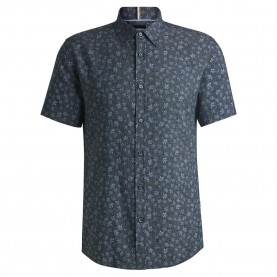 Риза с къс ръкав BOSS Roan Ken C1 251 10270991 01 short sleeve shirt - Blue (Dark Blue) риза,с,къс,ръкав,дамски,ризи,мъжки,ризи,boss,roan,ken,c1,251,10270991,01,short,sleeve,shirt,blue,(dark,blue)