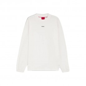 тениска,мъжки,тениски,дамски,тениски,hugo,daposo,10248326,red,long,sleeve,t,shirt,white,(natural)