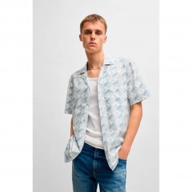 риза,с,къс,ръкав,мъжки,ризи,hugo,ellino,10270099,01,short,sleeve,shirt,blue