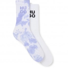 чорапи,мъжки,чорапи,hugo,rib,tiedye,10270149,01,socks,2,pairs,white,(open,purple)