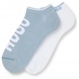 чорапи,мъжки,чорапи,hugo,logo,10241213,01,socks,2,pairs,white,blue,(natural)