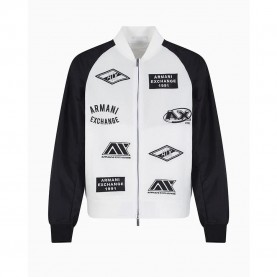 яке,мъжки,якета,armani,exchange,xm000388a,f13130m,bomber,jacket,off,white,black,(white)