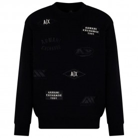 блуза,мъжки,пуловери,armani,exchange,xm000479a,f10818u,sweatshirt,black