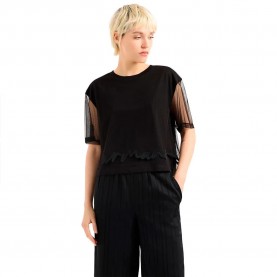 тениска,дамски,тениски,armani,exchange,xw000541a,f10359u,short,sleeve,t,shirt,black