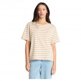 тениска,дамски,тениски,timberland,dunstan,stripe,short,sleeve,t,shirt,light,wheat,boot,yd,(beige)