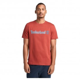 тениска,мъжки,тениски,timberland,kennebec,river,linear,logo,short,sleeve,t,shirt,burnt,henna,(orange)