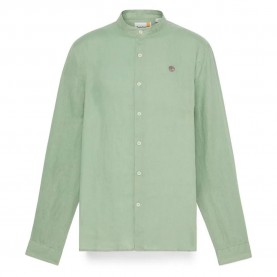 риза,с,дълъг,ръкав,мъжки,ризи,timberland,mill,brook,linen,korean,collar,long,sleeve,shirt,green,bay,(green)