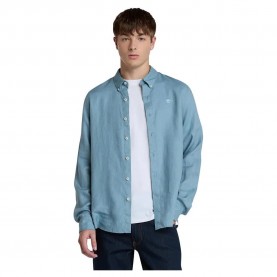 риза,с,дълъг,ръкав,мъжки,ризи,timberland,mill,brook,linen,long,sleeve,shirt,citadel,(blue)