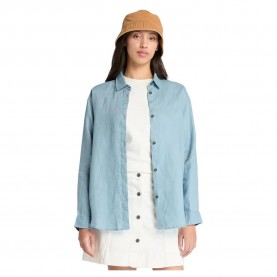 риза,с,дълъг,ръкав,дамски,блузи,дамски,ризи,timberland,linen,long,sleeve,shirt,citadel,(blue)
