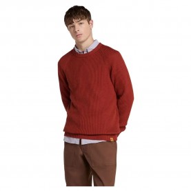 блуза,мъжки,пуловери,timberland,raglan,sleeve,rib,sweater,burnt,henna,(red)