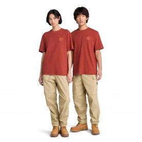 тениска,мъжки,тениски,timberland,washed,boot,lab,back,graphic,short,sleeve,t,shirt,burnt,henna,(orange)