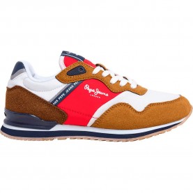 Маратонки Pepe jeans London Life trainers - White (Nut Brown) маратонки,мъжки,маратонки,дамски,маратонки,pepe,jeans,london,life,trainers,white,(nut,brown)