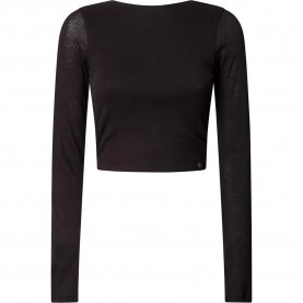 тениска,дамски,тениски,pepe,jeans,lully,long,sleeve,t,shirt,black