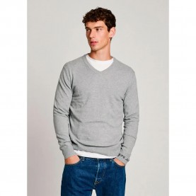 блуза,мъжки,пуловери,pepe,jeans,new,andre,v,neck,sweater,marl,grey,(grey)