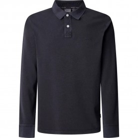 Pepe jeans New Oliver long sleeve polo - Black (Black) мъжки,блузи,с,яка,pepe,jeans,new,oliver,long,sleeve,polo,black,(black)