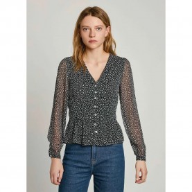 риза,с,дълъг,ръкав,дамски,блузи,дамски,ризи,pepe,jeans,orion,floral,long,sleeve,shirt,grey