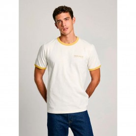 Тениска Pepe jeans Pacey short sleeve T-shirt - White (Antique White) тениска,мъжки,тениски,дамски,тениски,pepe,jeans,pacey,short,sleeve,t,shirt,white,(antique,white)