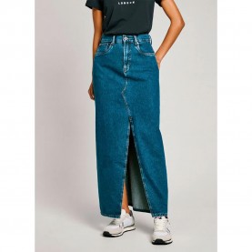 пола,дамски,поли,и,рокли,pepe,jeans,pl901185,maxi,denim,skirt,blue