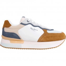 маратонки,дамски,маратонки,pepe,jeans,rusper,class,trainers,white,(cognac,brown)