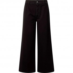 панталони,дамски,панталони,pepe,jeans,tania,wide,crop,high,waist,pants,black