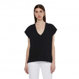 тениска,дамски,тениски,scotch,&,soda,core,slub,short,sleeve,v,neck,t,shirt,black