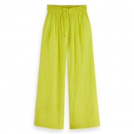 панталони,дамски,панталони,scotch,&,soda,voile,wide,leg,pull,on,high,waist,pants,yellow,(citrus,yellow)