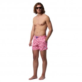 бански,гащета,мъжки,бански,костюми,north,sails,allover,volley,swimming,shorts,fantasy,red,shell,stars,print,(pink)