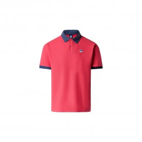 мъжки,блузи,с,яка,north,sails,logo,692440,short,sleeve,polo,red,(geranium)