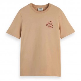 тениска,мъжки,тениски,scotch,&,soda,180047,regular,fit,short,sleeve,t,shirt,soft,camel,(beige)