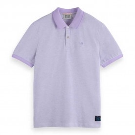 мъжки,блузи,с,яка,scotch,&,soda,180101,regular,fit,short,sleeve,polo,bright,lavendel,melange,(purple)