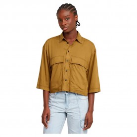 тениска,дамски,тениски,g,star,boxy,3,4,sleeve,t,shirt,brown,(dark,mustard)