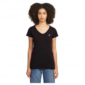 тениска,дамски,тениски,g,star,slim,short,sleeve,v,neck,t,shirt,2,units,dark,black,dark,black,(black)