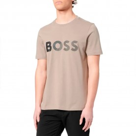 тениска,мъжки,тениски,дамски,тениски,boss,tape,logo,short,sleeve,t,shirt,beige,(light,pastel,green)