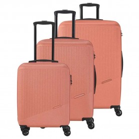 куфари,travelite,bali,4w,l,m,s,trolley,bag,coral,(orange)